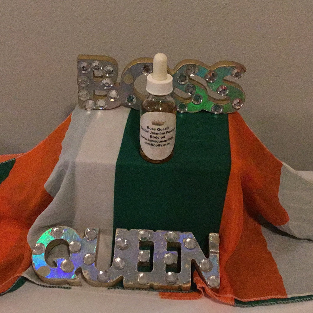 Vanilla/jasmine infused woman body oil