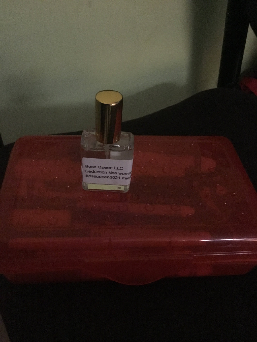 Seduction kiss woman body perfume