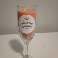 Passion twist scented wine glass candle