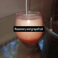 Rosemary and grapefruit aromatherapy candles