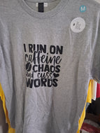 I run on coffee gray shirt